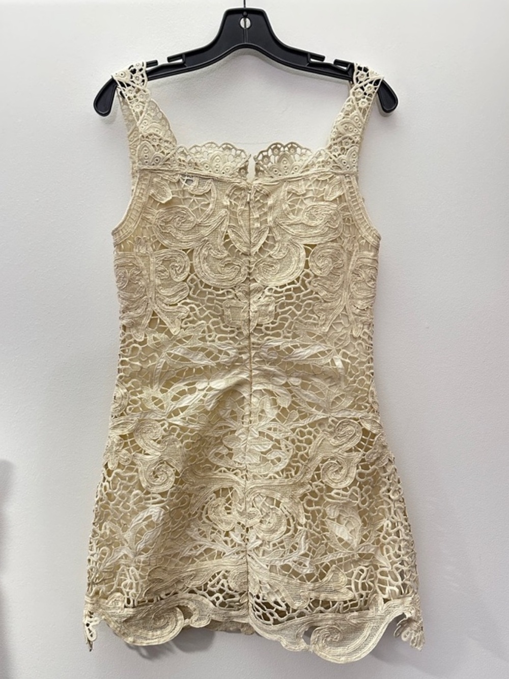 Sea New York Lace Crochet Mini Dress in Beige - Picture 4 of 7